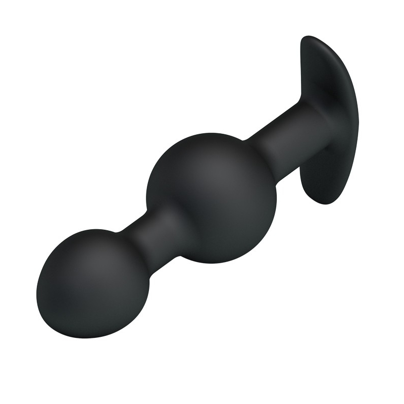 duo heavy balls silicone butt plug 3