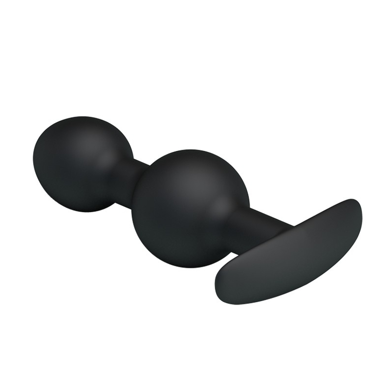 duo heavy balls silicone butt plug 4