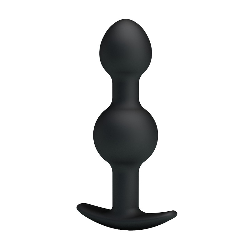 duo heavy balls silicone butt plug 7