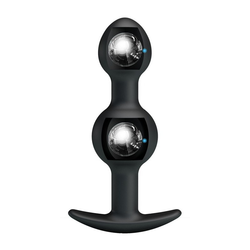 duo heavy balls silicone butt plug
