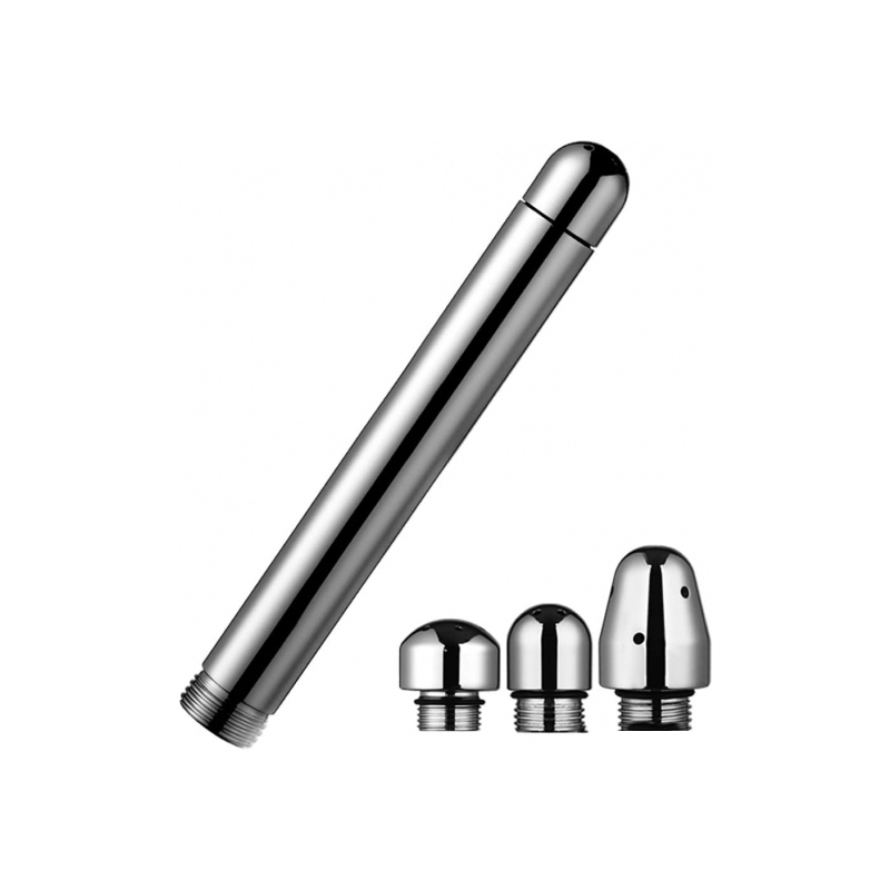 embout de douche alu avec 3 pommes insertion 15 x 27cm