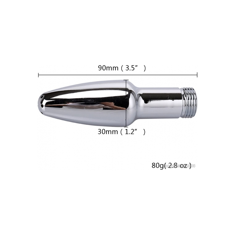 embout de douche enema alu 9 x 3cm 2