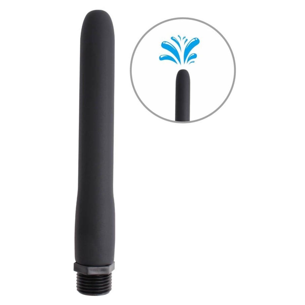 embout de douche silicone black mont 15 x 2cm