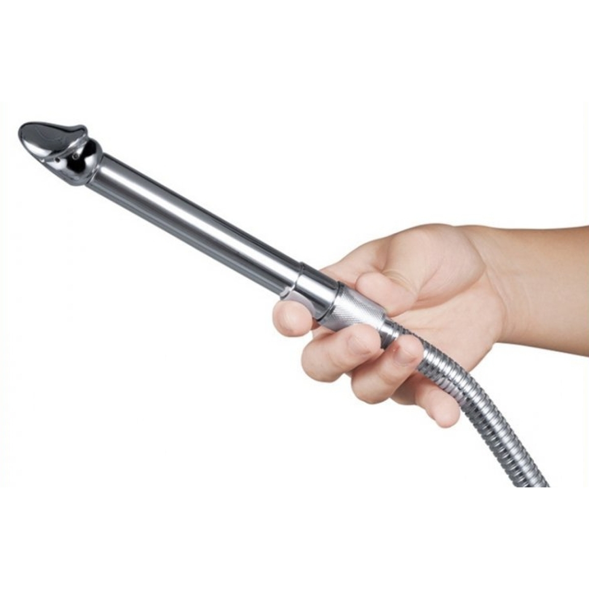 embout de lavement anal chromium 14 x 3cm 1