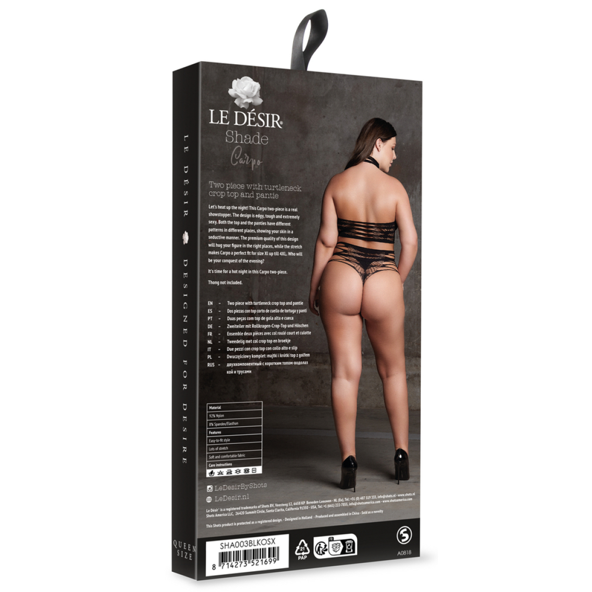 ensemble 2 pieces grande taille carpo noir 3