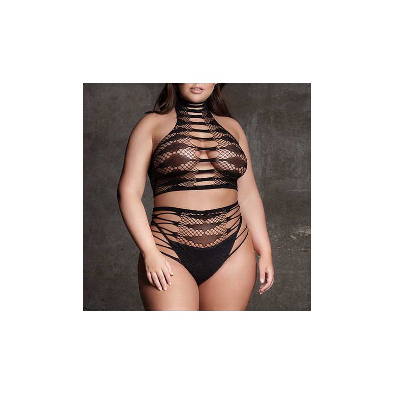 ensemble 2 pieces grande taille carpo noir