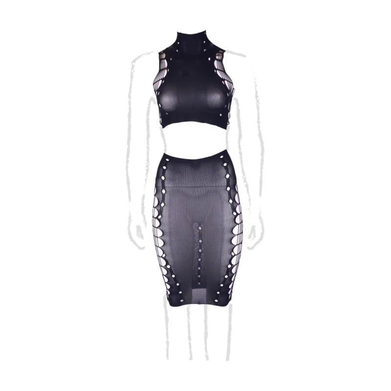 ensemble 2 pieces grande taille kala noir 7