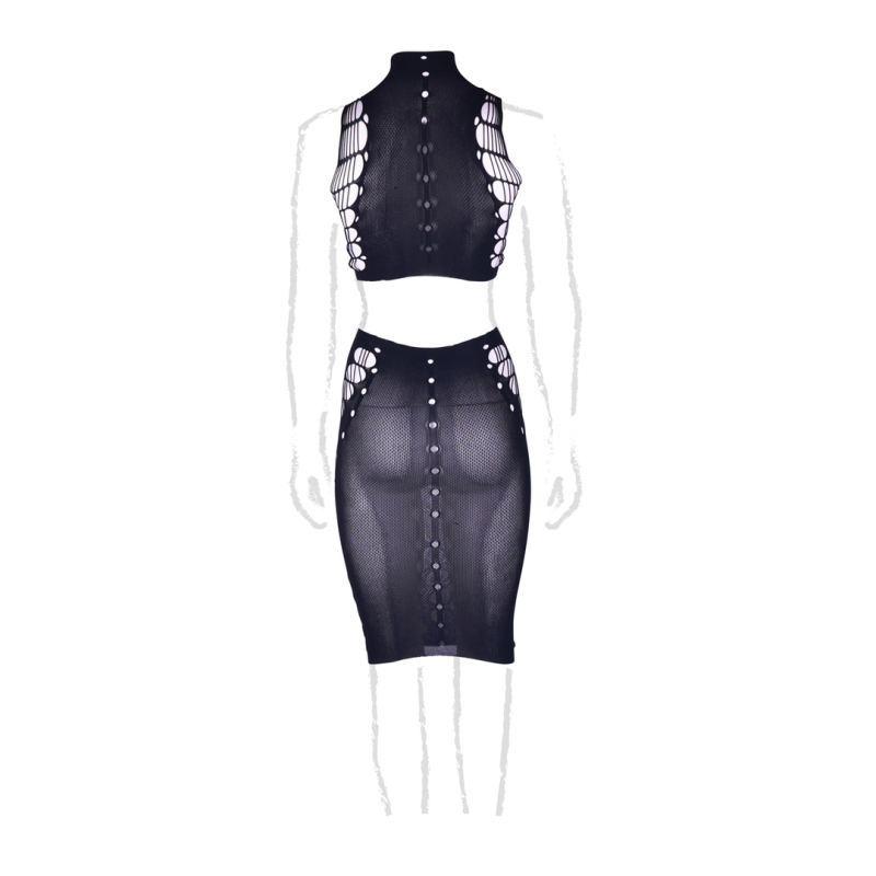 ensemble 2 pieces grande taille kala noir 8