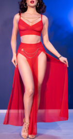 ensemble 3 pieces celia rouge