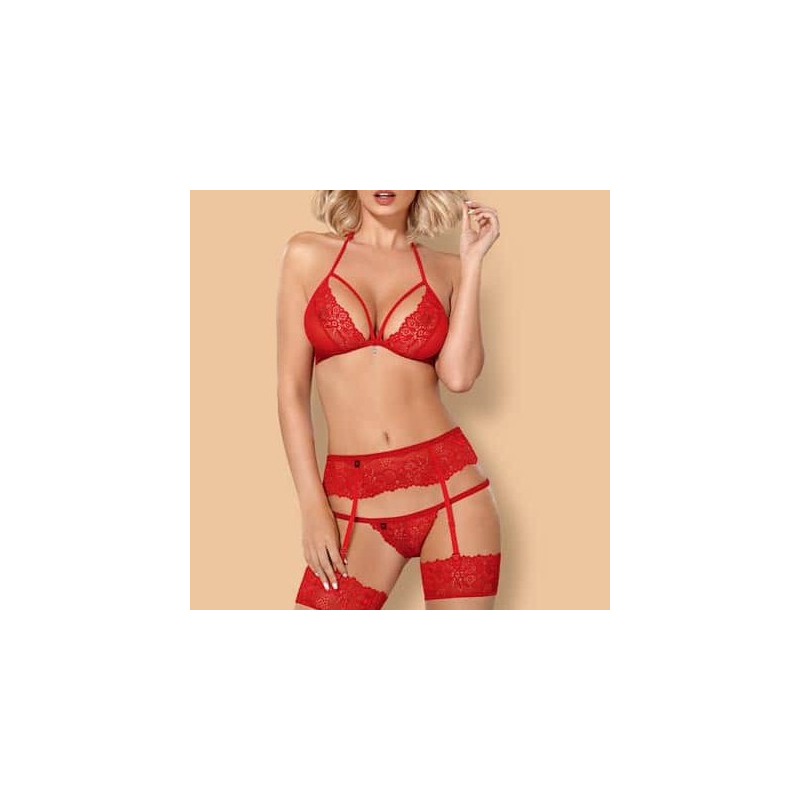 ensemble 3 pieces kalicy rouge