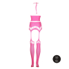ensemble bustier dos nu et porte jarretelles 2 pieces rose fluo 9 scaled