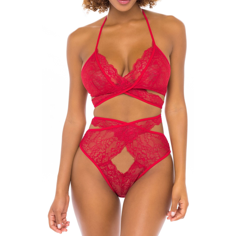ensemble charlena 2 pieces rouge