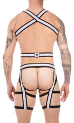ensemble harnais duo javed noir blanc 1