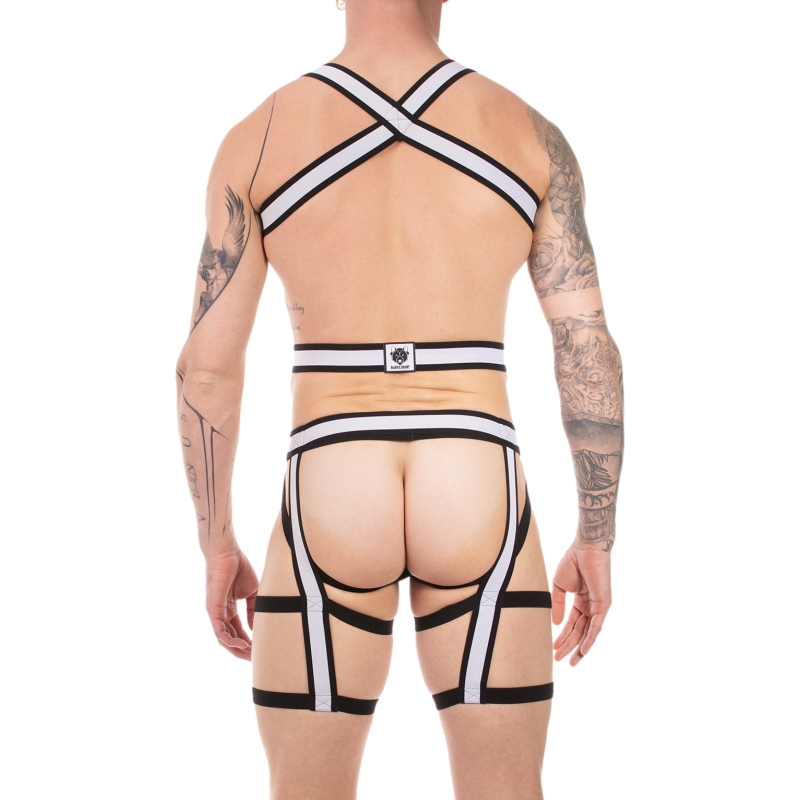 ensemble harnais duo javed noir blanc 1