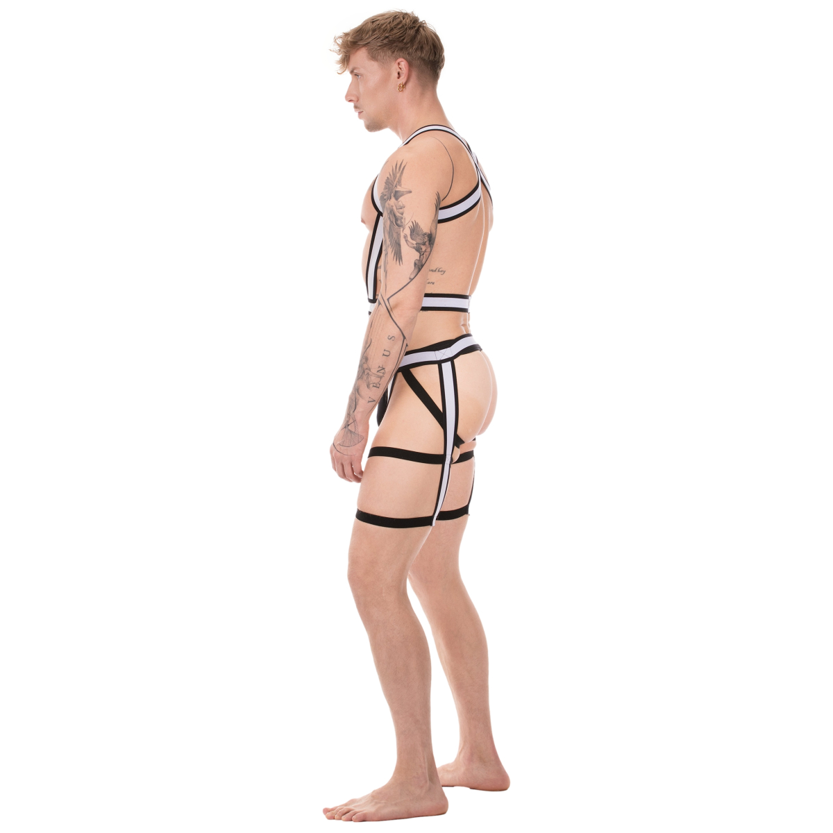 ensemble harnais duo javed noir blanc 2