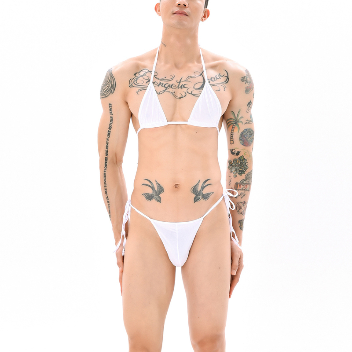 ensemble mankini sumiro 2 pieces blanc