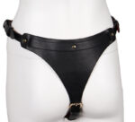 ensemble ouvert 2 pieces leathcrossed noir et rouge 3