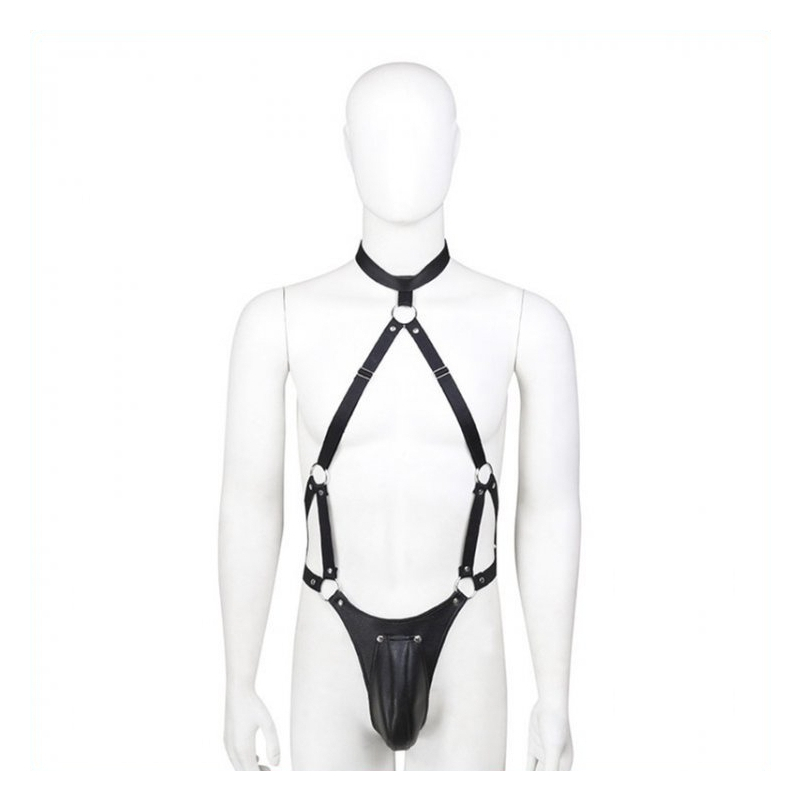ensemble panties avec harnais simili 1