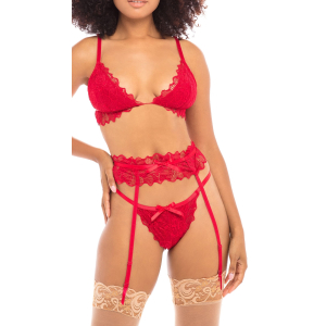 ensemble rosemarie 3 pieces rouge