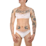 ensemble slip et bra tarmina blanc