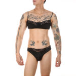 ensemble slip et bra tarmina noir