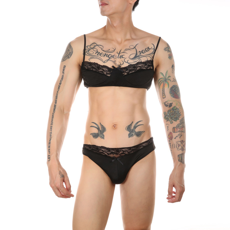 ensemble slip et bra tarmina noir