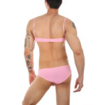 ensemble slip et bra tarmina rose 1