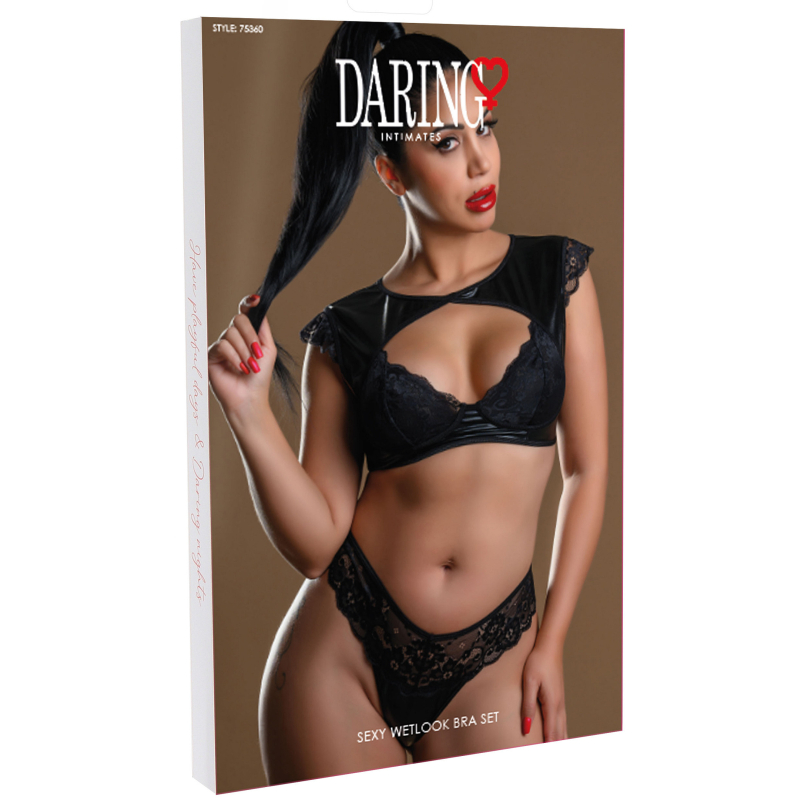 ensemble soutien gorge et string noelia noir 2