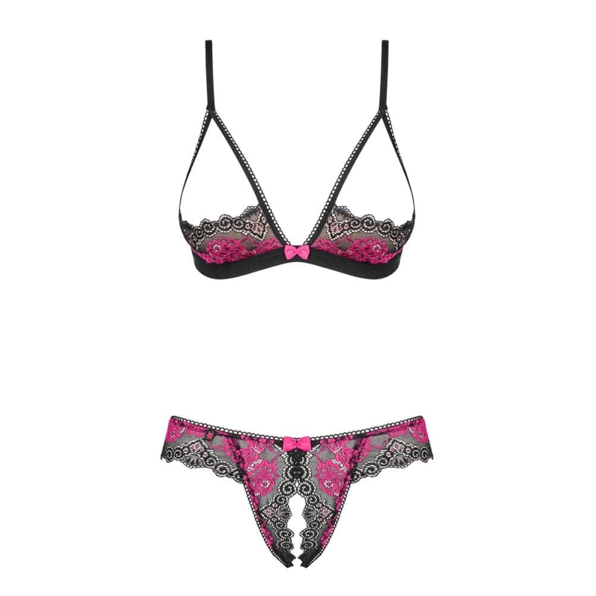 ensemble tulia cupless 2 pieces noir rose 4