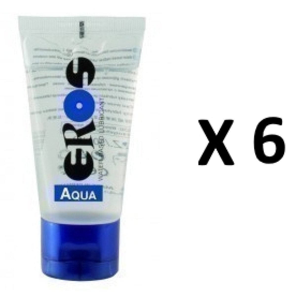 eros aqua lube 50ml x6