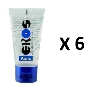 eros aqua lube 50ml x6