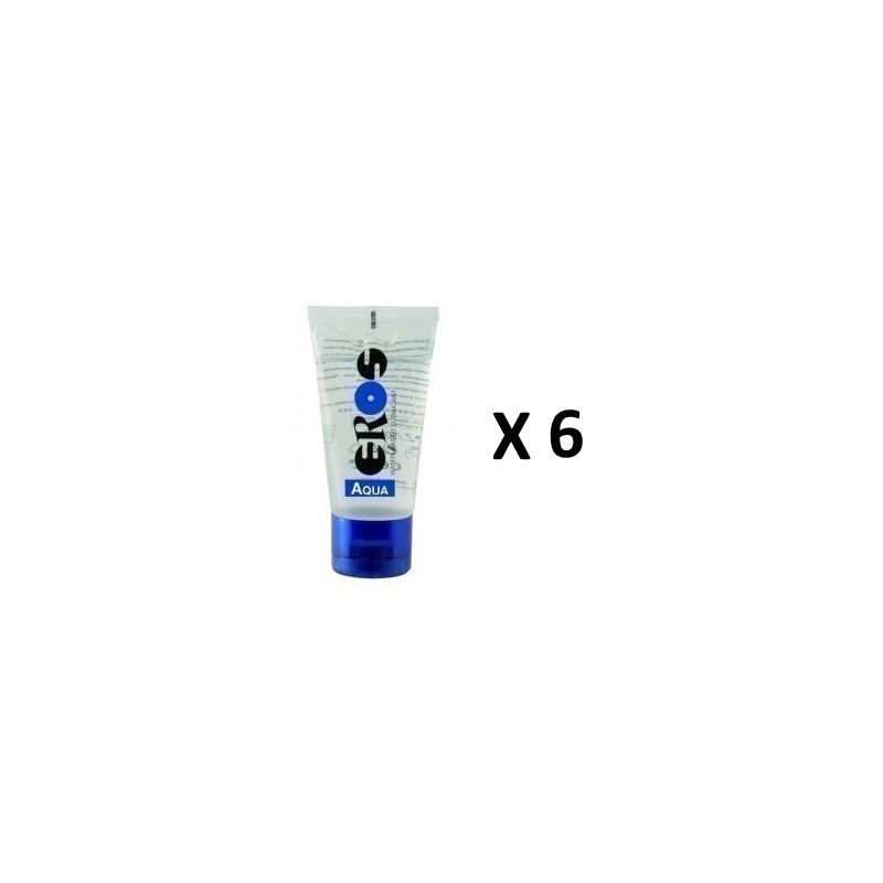eros aqua lube 50ml x6