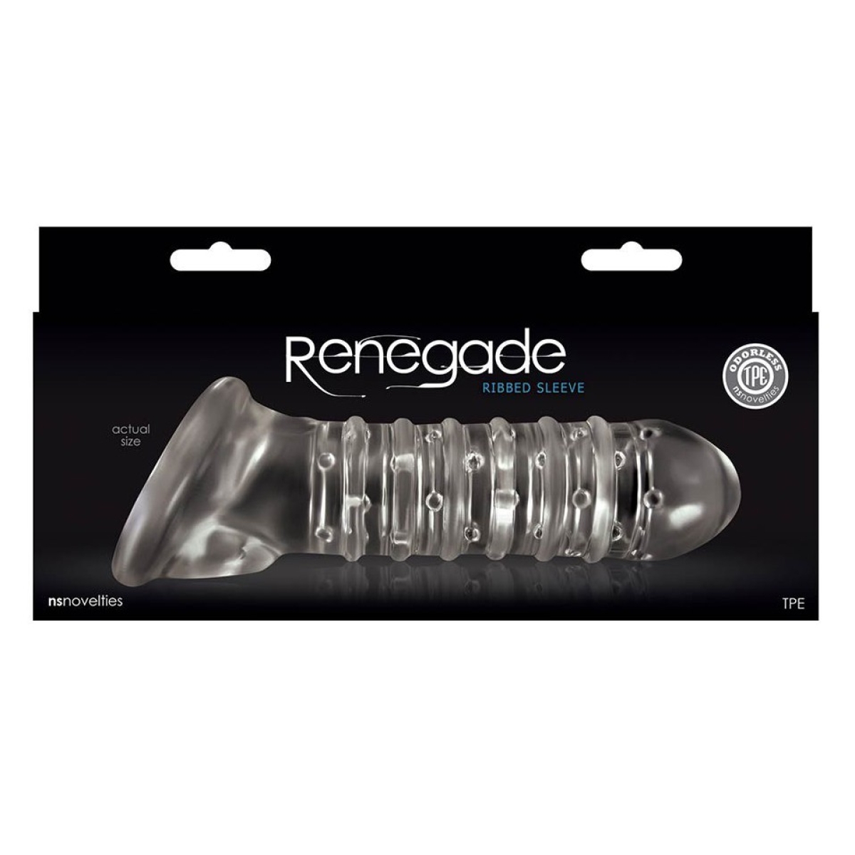 etui penien ribbed renegade transparent 16 x 4 cm 1