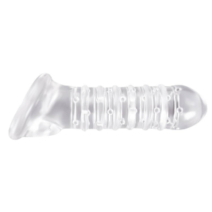etui penien ribbed renegade transparent 16 x 4 cm