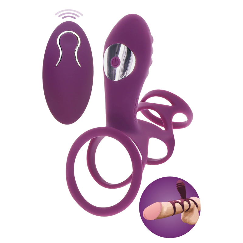 etui penien vibrant halo halo c ring happiness 7cm violet 2
