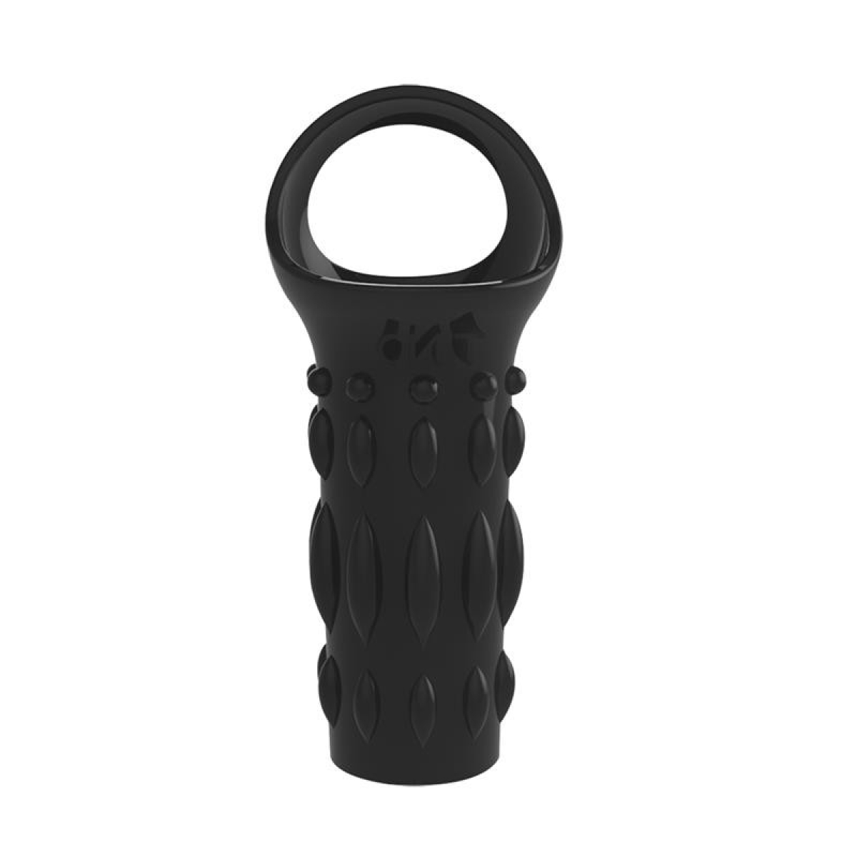etui pour penis texture noir 8 x 38cm 3