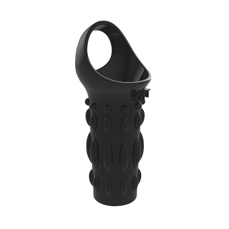 etui pour penis texture noir 8 x 38cm