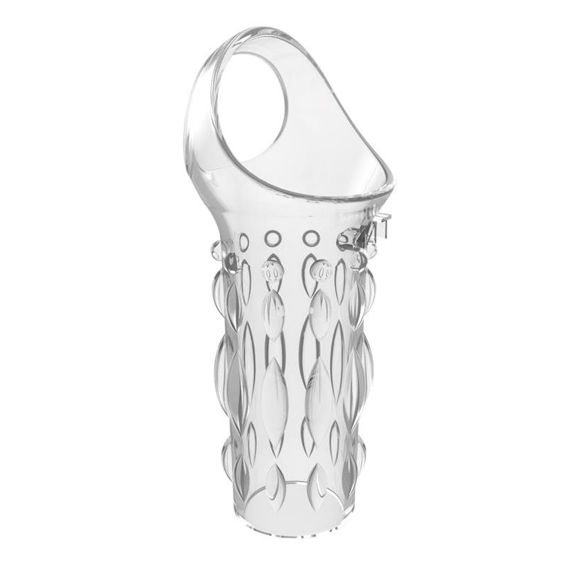 etui pour penis texture transparent 8 x 38cm