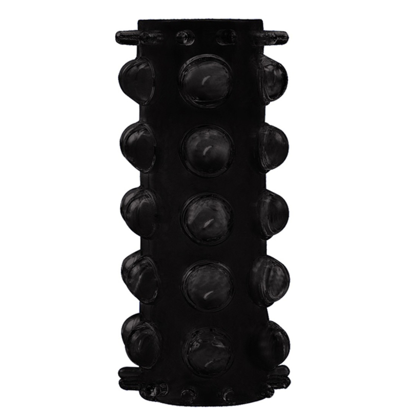 etuis texture relief pour penis noir 1