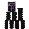 etuis texture relief pour penis noir