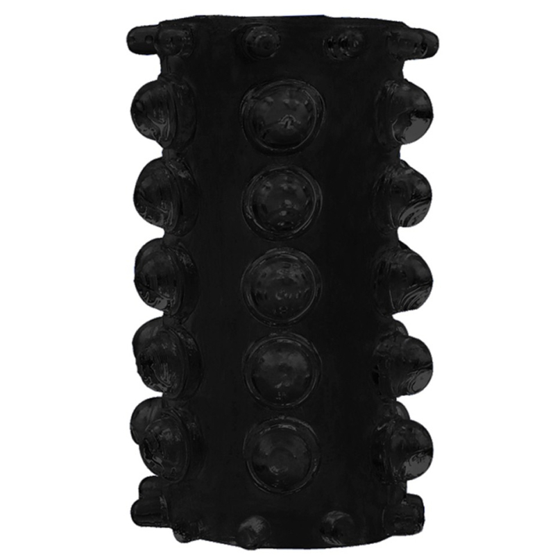 etuis texture relief pour penis noir 2
