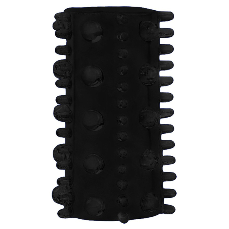 etuis texture relief pour penis noir 3