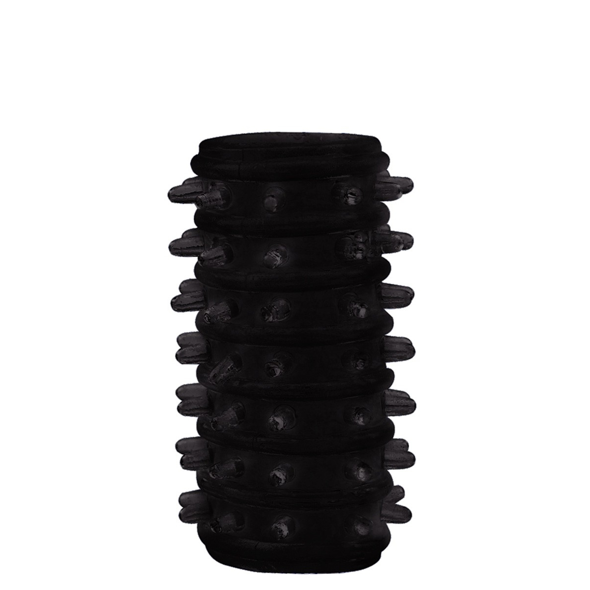 etuis texture relief pour penis noir 5