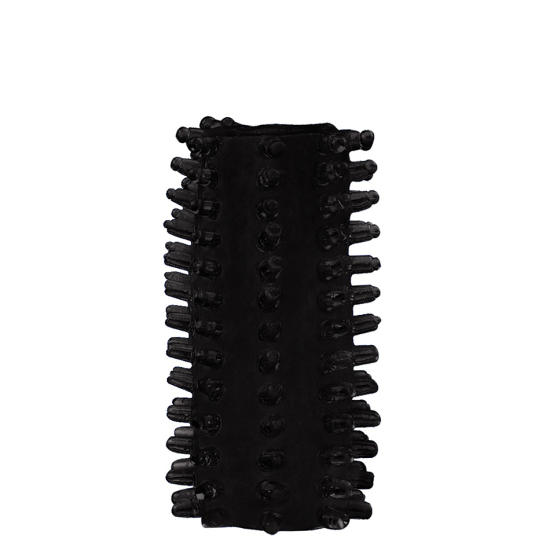 etuis texture relief pour penis noir 6
