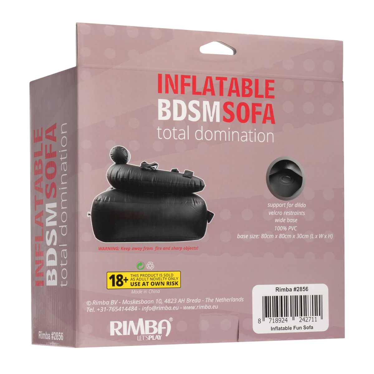 fauteuil gonflable avec menottes dom sofa 80 x 80cm 6