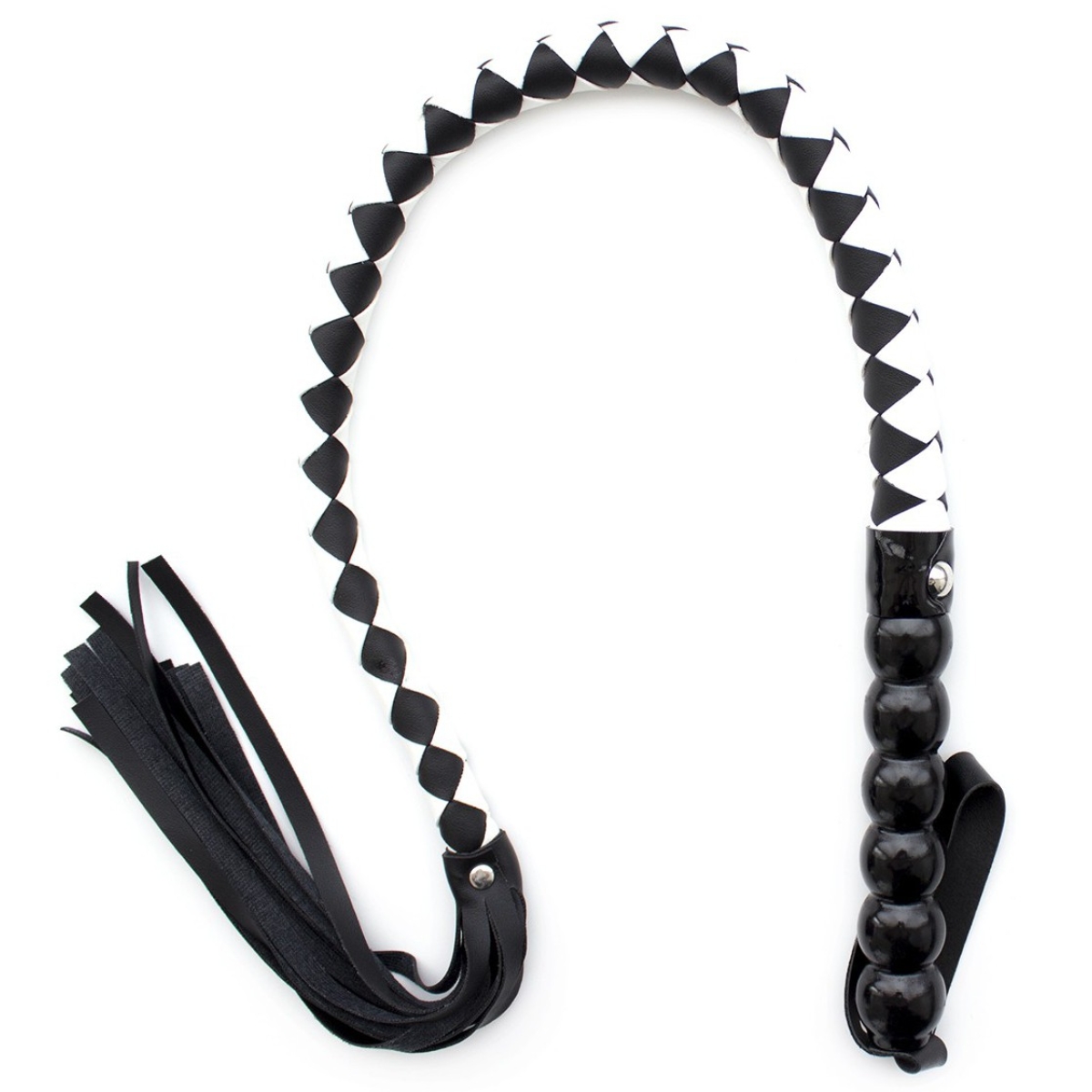 fouet mahogany 85cm noir et blanc