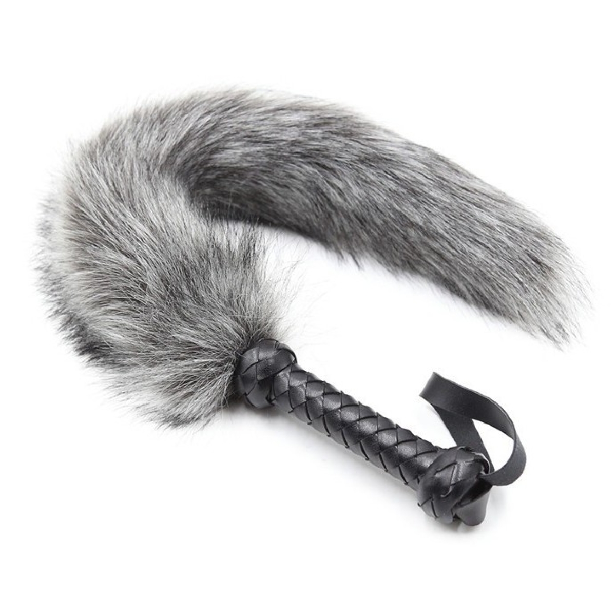 fouet pour caresse gris 45cm