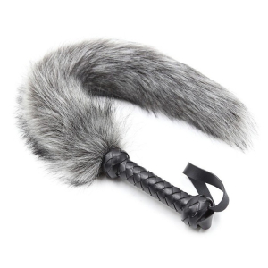 fouet pour caresse gris 45cm