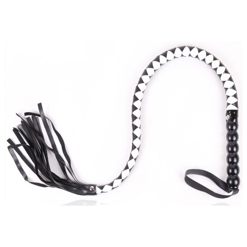 fouet sm snaq 90cm noir blanc