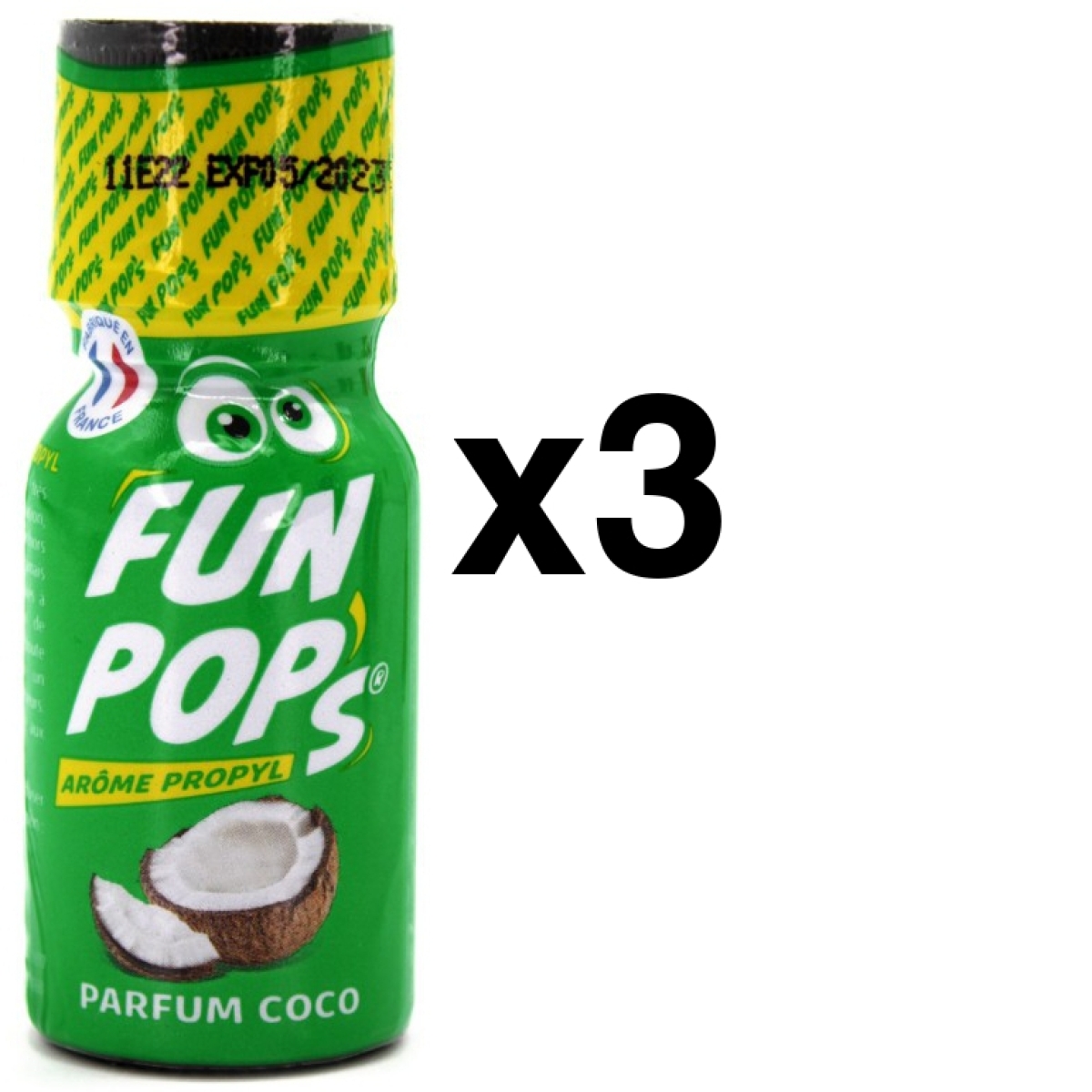 fun pop s propyle parfum coco 15ml x3